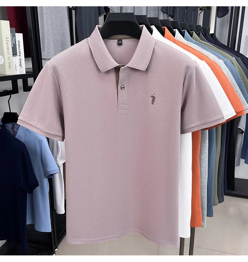 Men’s Cotton Polo with Embroidery