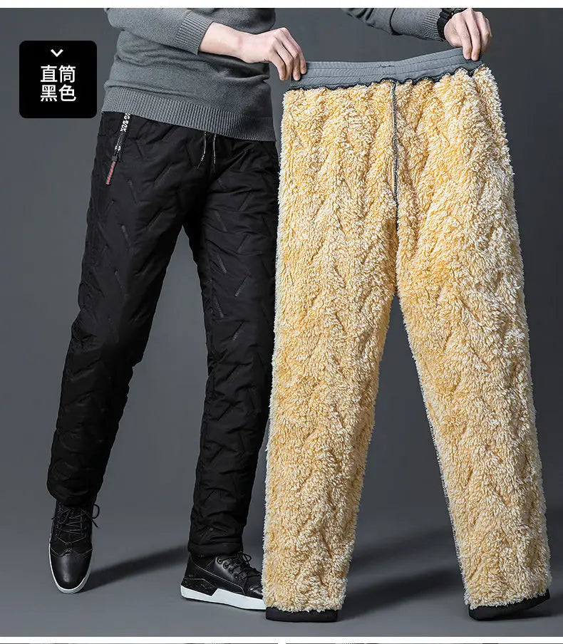Winter Lambswool Warm Pants – Men’s Fleece Joggers