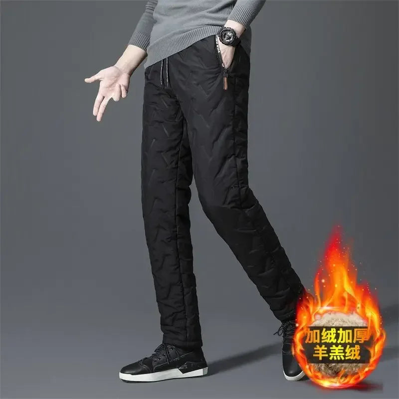 Winter Lambswool Warm Pants – Men’s Fleece Joggers