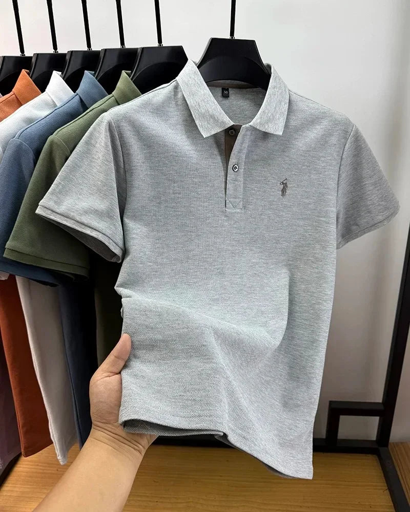 Men’s Cotton Polo with Embroidery