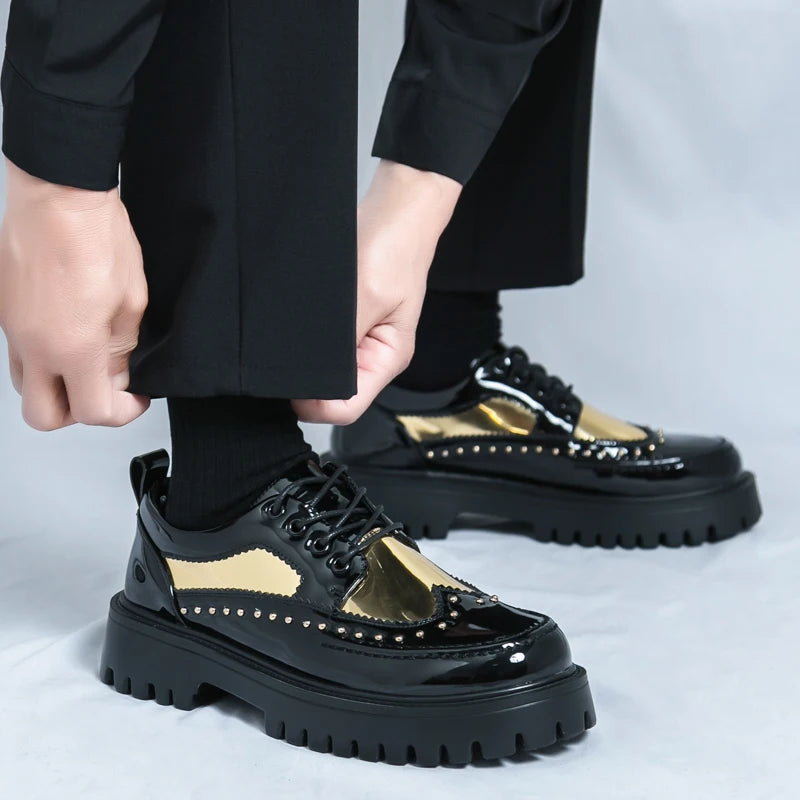 Men’s Formal Oxford Dress Shoes – Patent Leather Wedding & Business Shoes