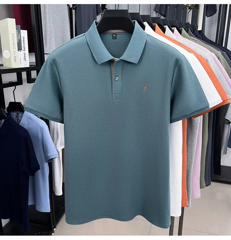 Men’s Cotton Polo with Embroidery