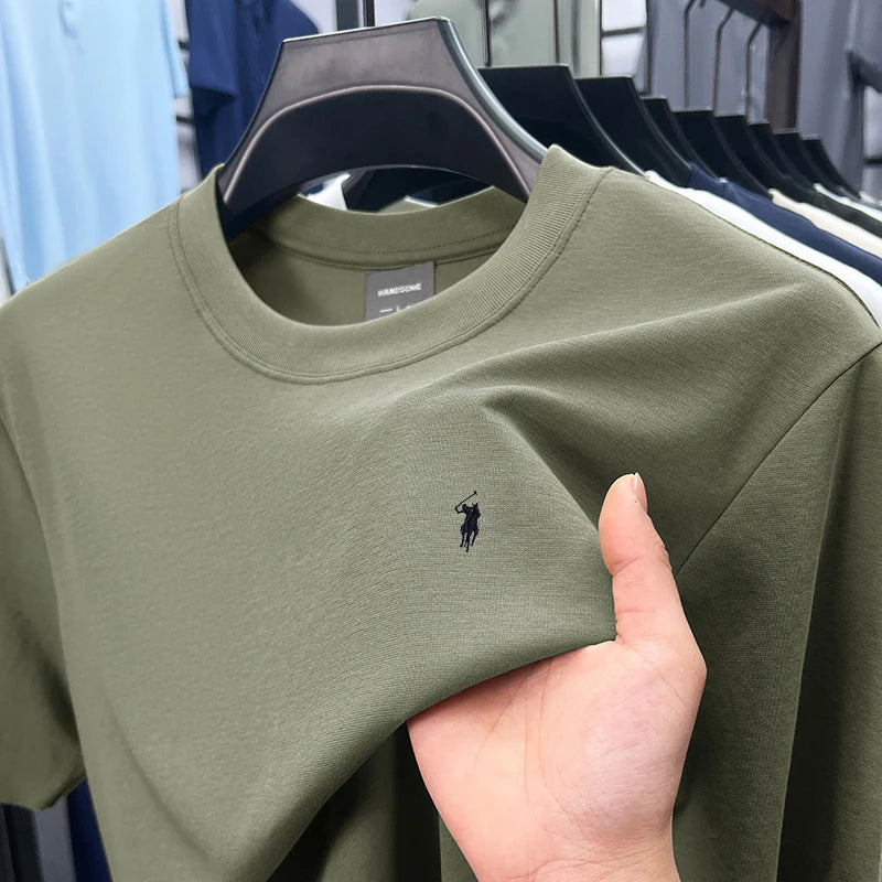 Men’s Silky Cotton T-Shirt – Breathable, Stylish & Comfortable Summer Wear