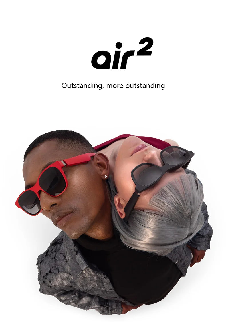 XREAL Air 2 AR Glasses – Massive 130" Full HD Screen, Lightweight & Comfortable