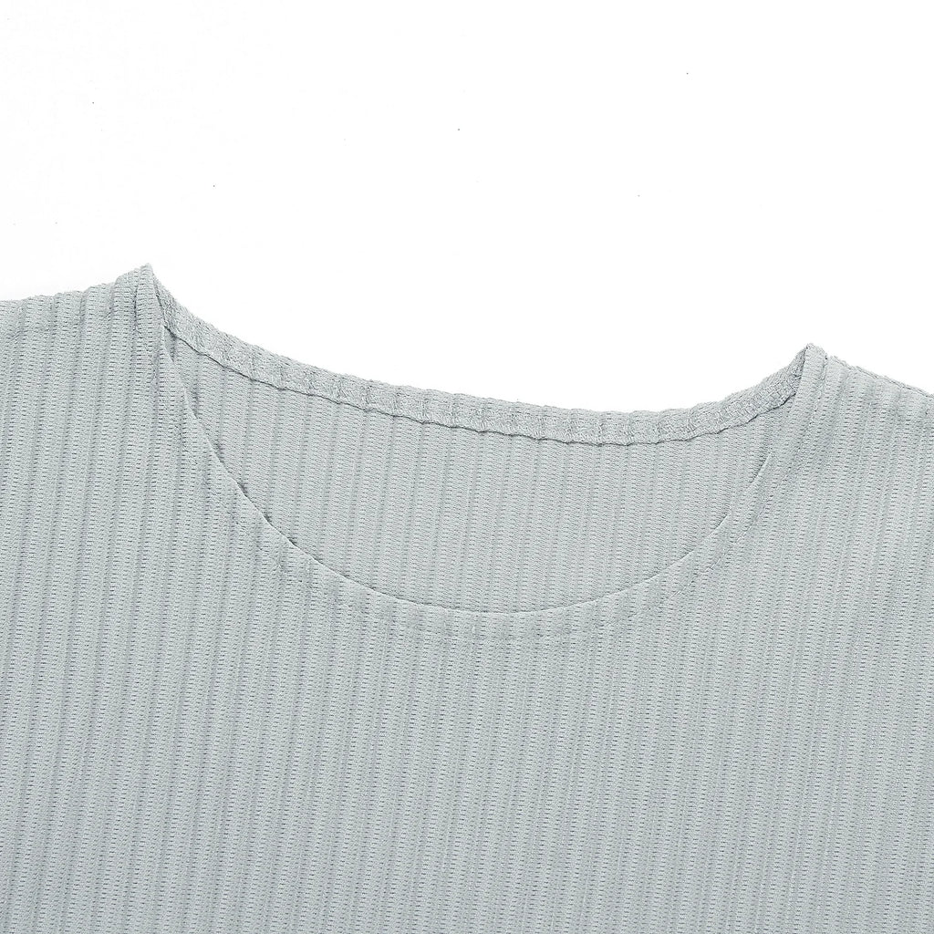 Pleated Long Sleeve T-Shirt – Japanese Streetwear Style Casual Top