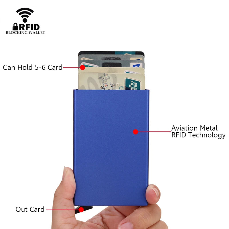 Smart Wallet – Slim Metal Card Holder for Men & Women