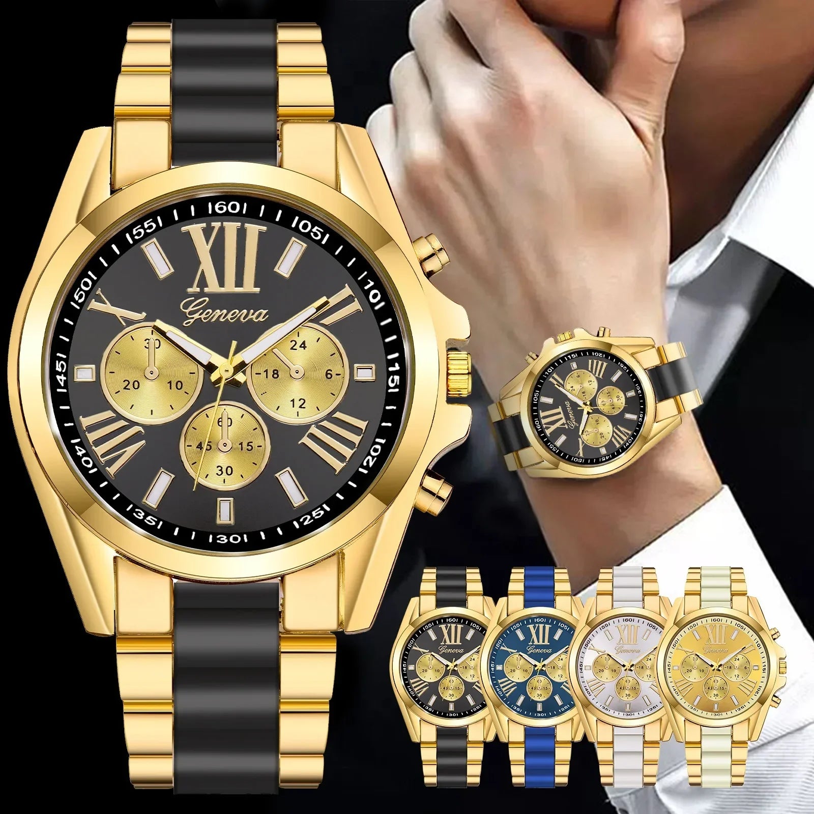 Classic Luxury Men’s Stainless Steel Watch – Elegant Design