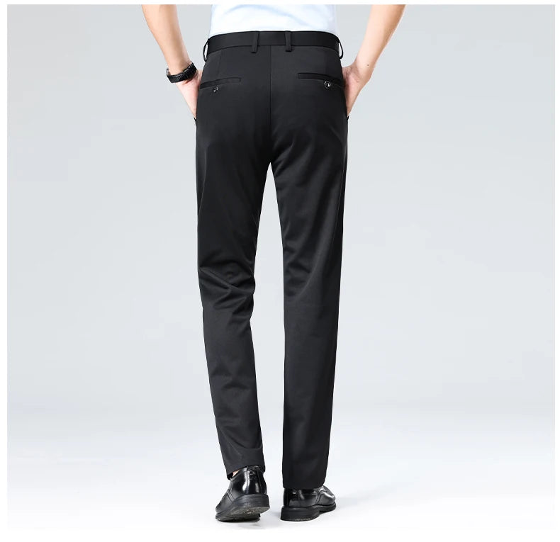 Men’s Formal Slim-Fit Dress Pants – Business & Casual Suit Trousers
