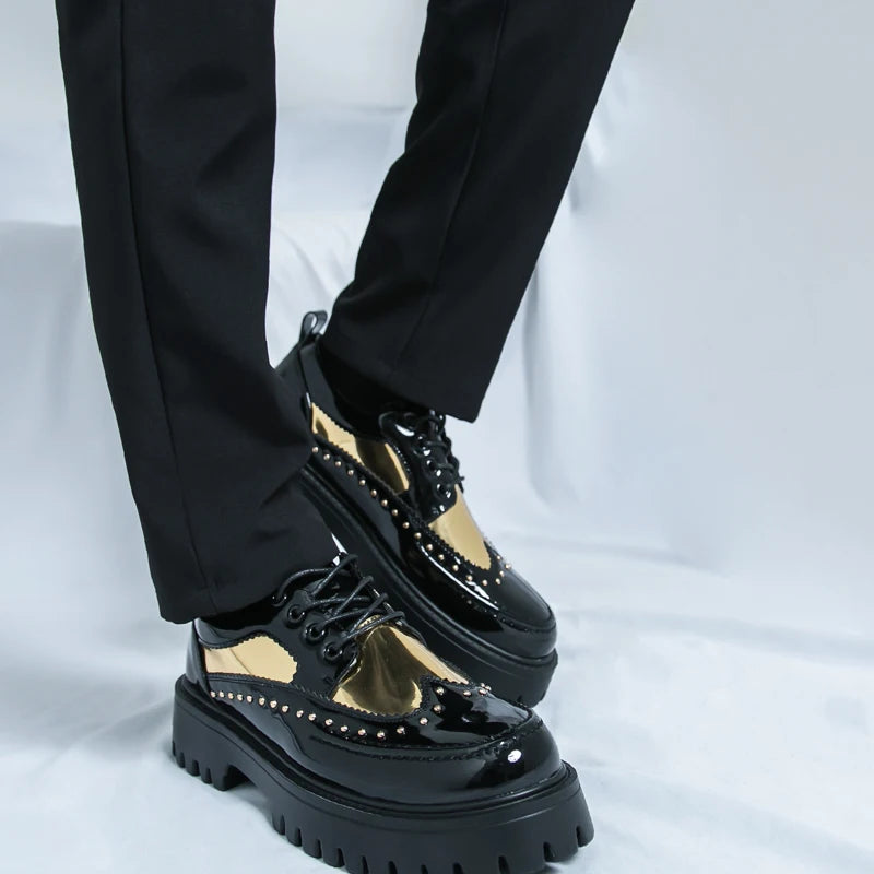 Men’s Formal Oxford Dress Shoes – Patent Leather Wedding & Business Shoes