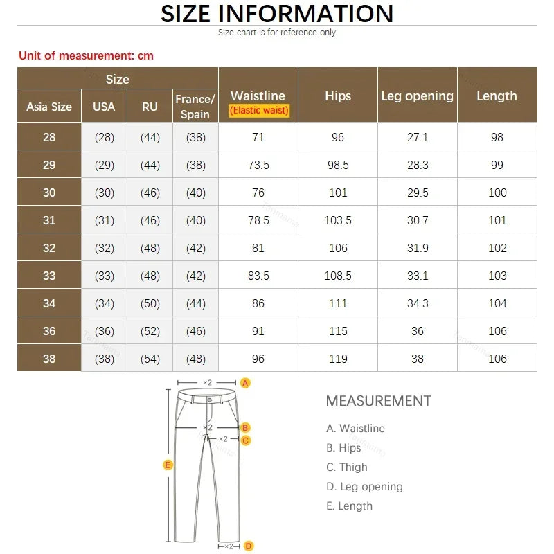 Men’s Ice Silk Slim Trousers – Lightweight & Quick-Dry