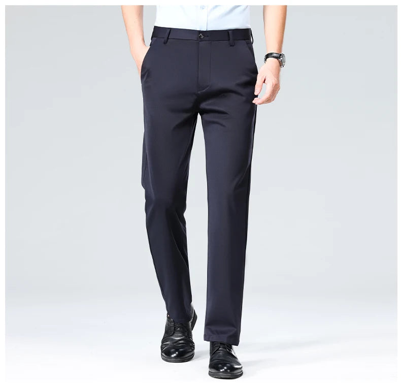Men’s Formal Slim-Fit Dress Pants – Business & Casual Suit Trousers