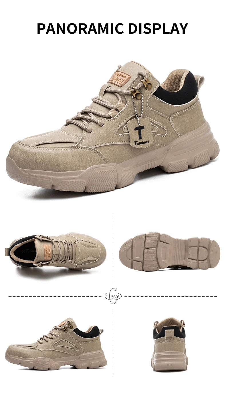 Men’s Safety Shoes with Steel Toe – Indestructible Protective Work Footwear