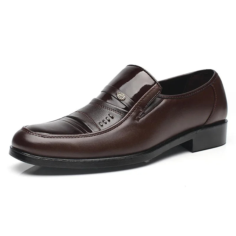 Men’s Dress Shoes – Classic Slip-On Formal Loafers for Business & Wedding