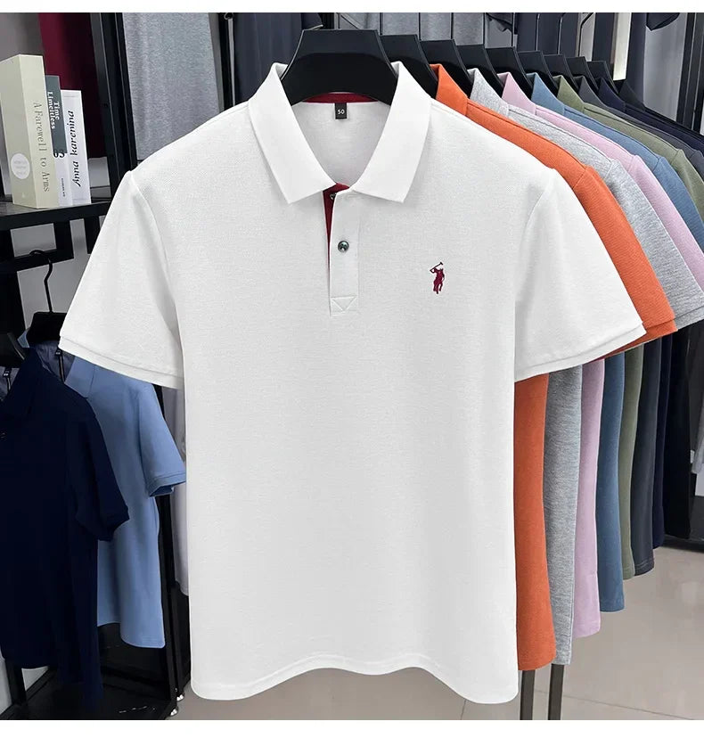 Men’s Cotton Polo with Embroidery