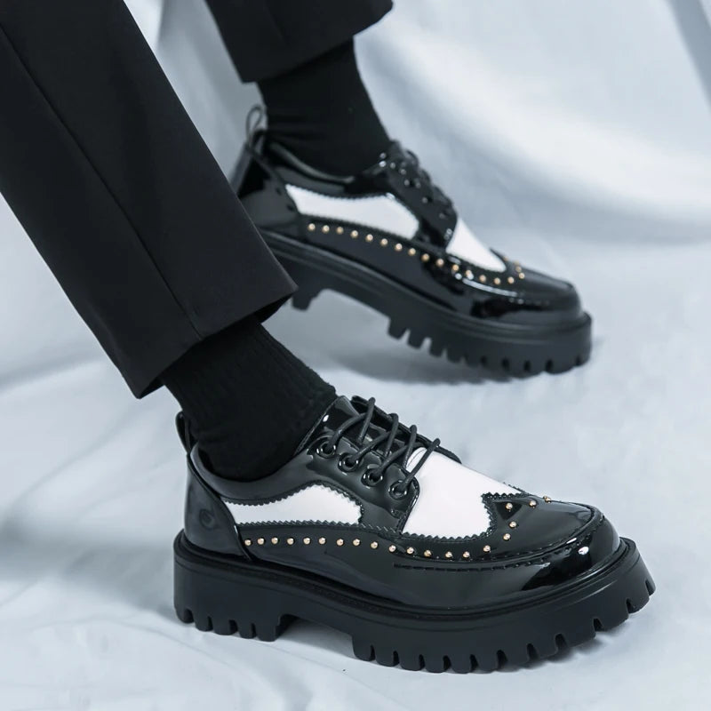 Men’s Formal Oxford Dress Shoes – Patent Leather Wedding & Business Shoes