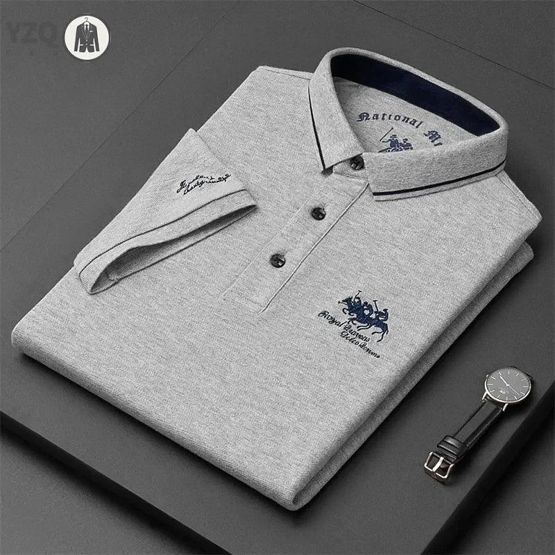 Men’s Embroidered Polo Shirt – Summer Casual