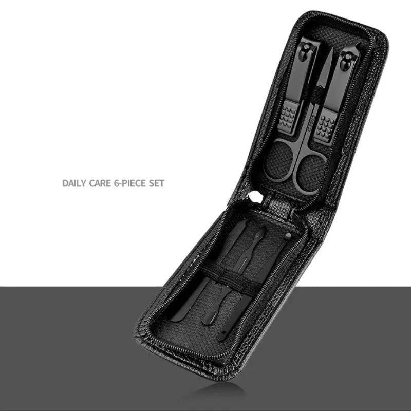 Nail Clippers & Scissors Set – Portable 6-Piece Stainless Steel Manicure Kit