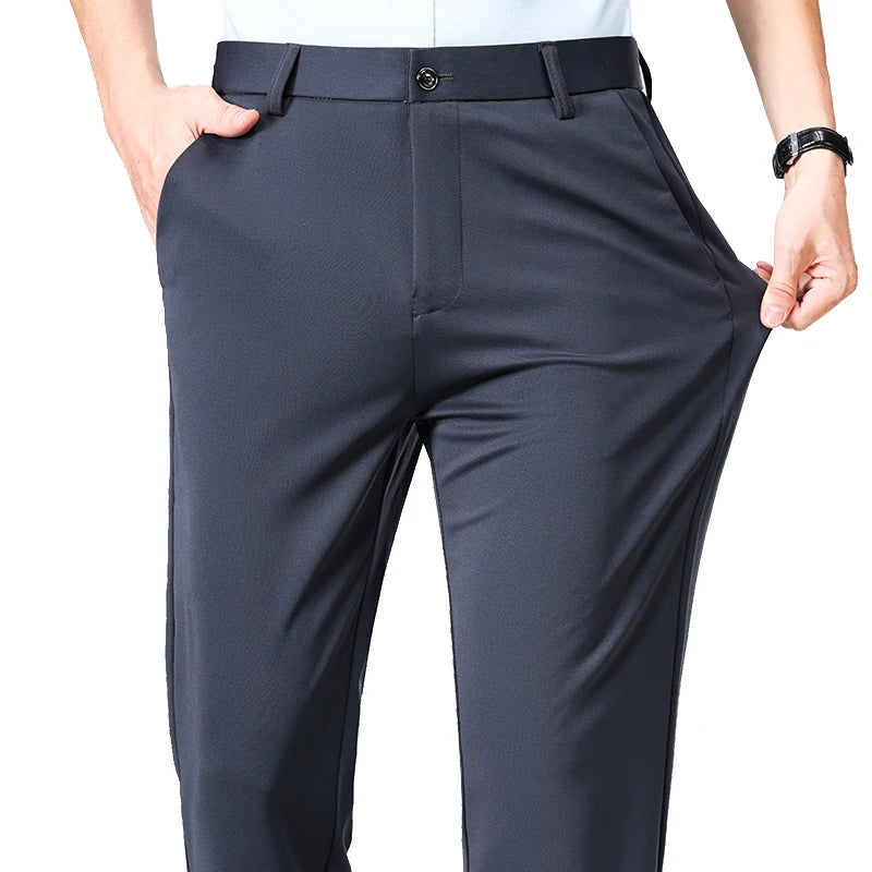 Men’s Formal Slim-Fit Dress Pants – Business & Casual Suit Trousers