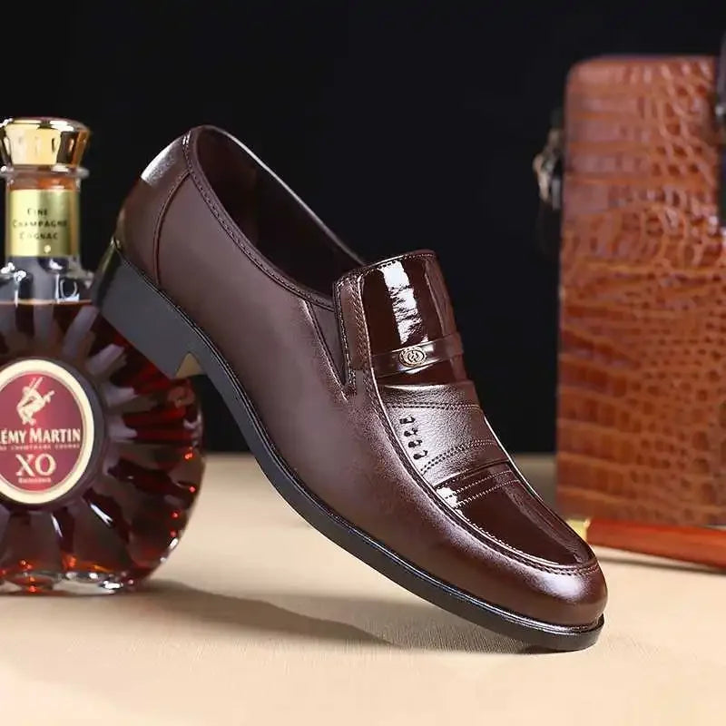 Men’s Dress Shoes – Classic Slip-On Formal Loafers for Business & Wedding