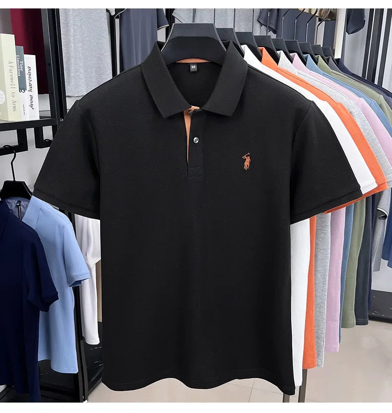 Men’s Cotton Polo with Embroidery