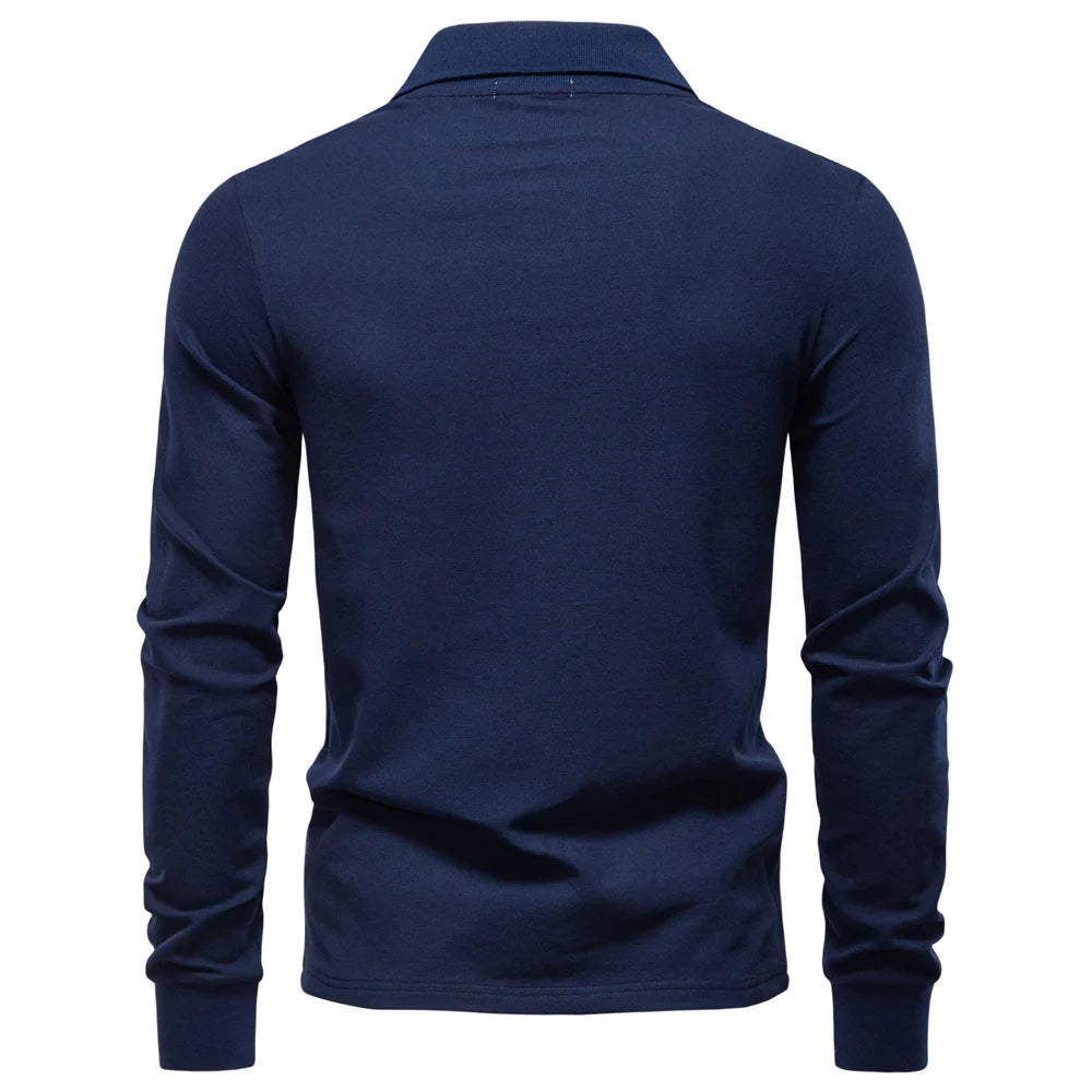 Men’s Sweater AIOPESON – Long Sleeve Business Casual Cotton Blend