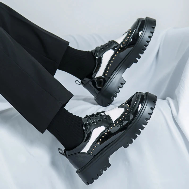 Men’s Formal Oxford Dress Shoes – Patent Leather Wedding & Business Shoes