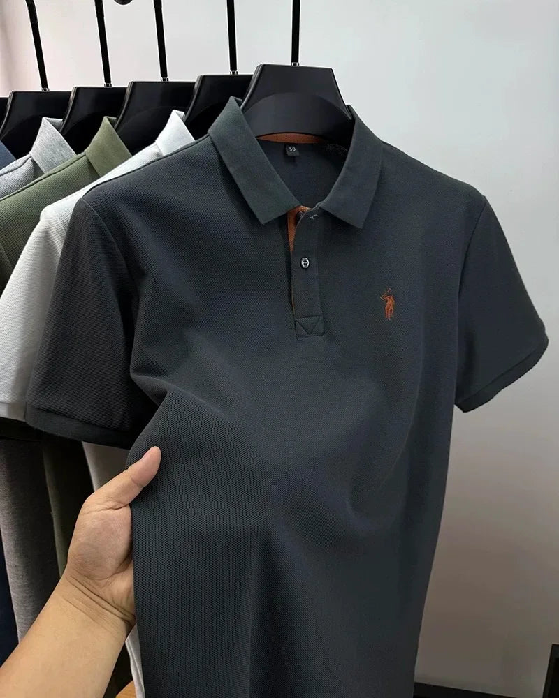 Men’s Cotton Polo with Embroidery