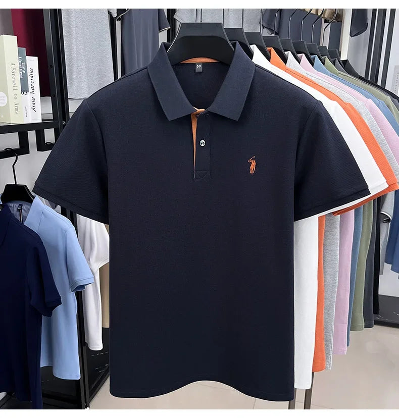 Men’s Cotton Polo with Embroidery