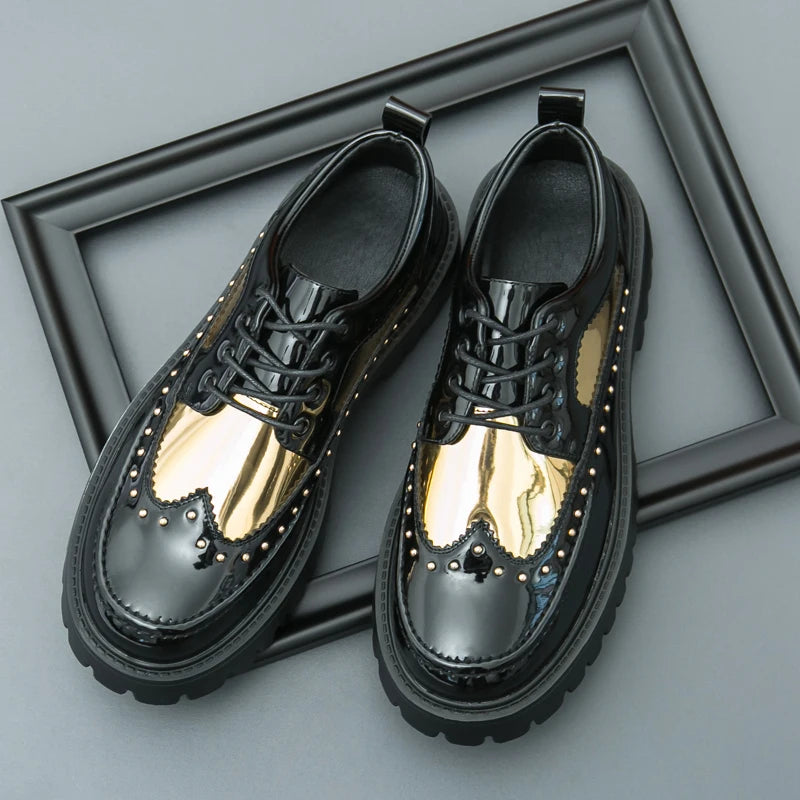 Men’s Formal Oxford Dress Shoes – Patent Leather Wedding & Business Shoes