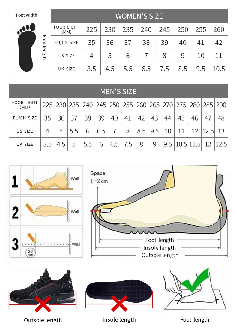 Men’s Safety Shoes with Steel Toe – Indestructible Protective Work Footwear