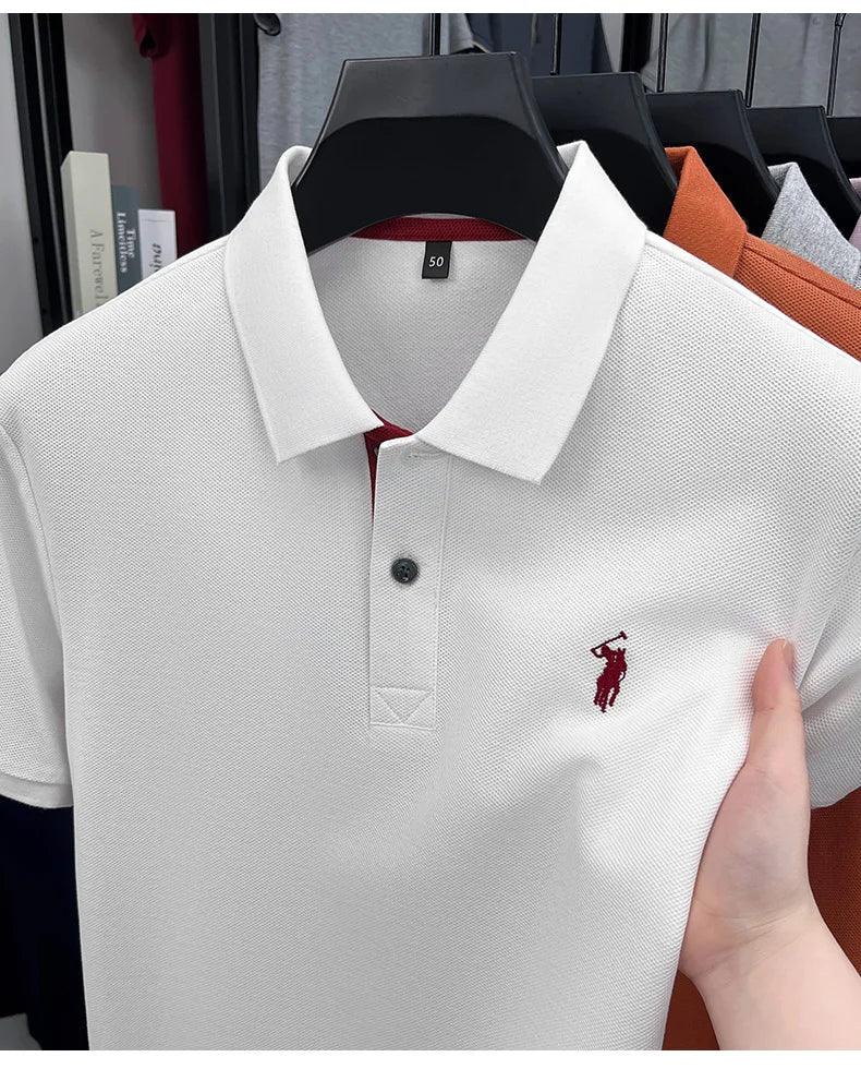 Men’s Cotton Polo with Embroidery