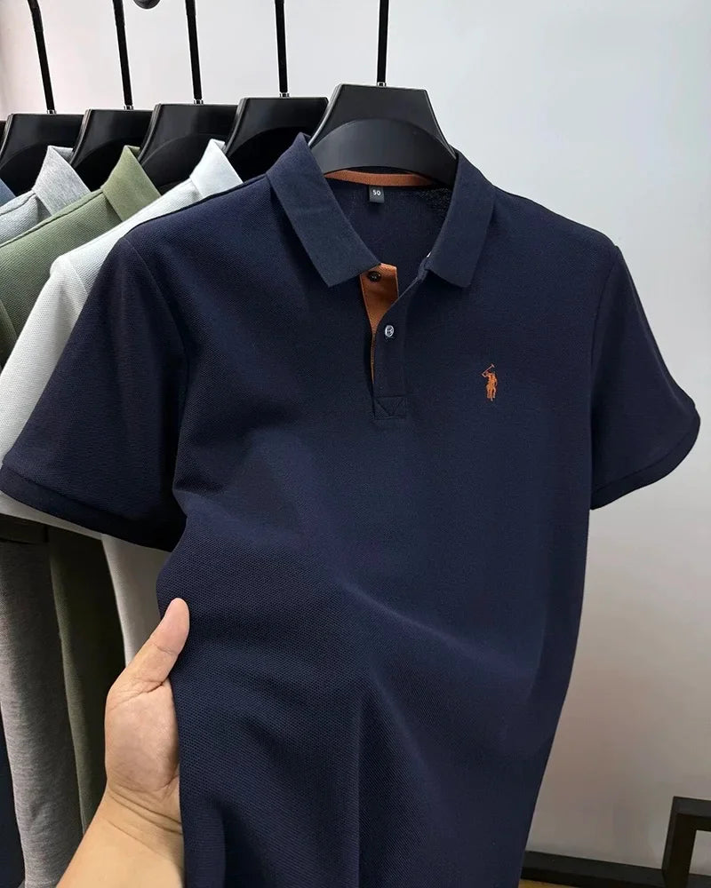 Men’s Cotton Polo with Embroidery