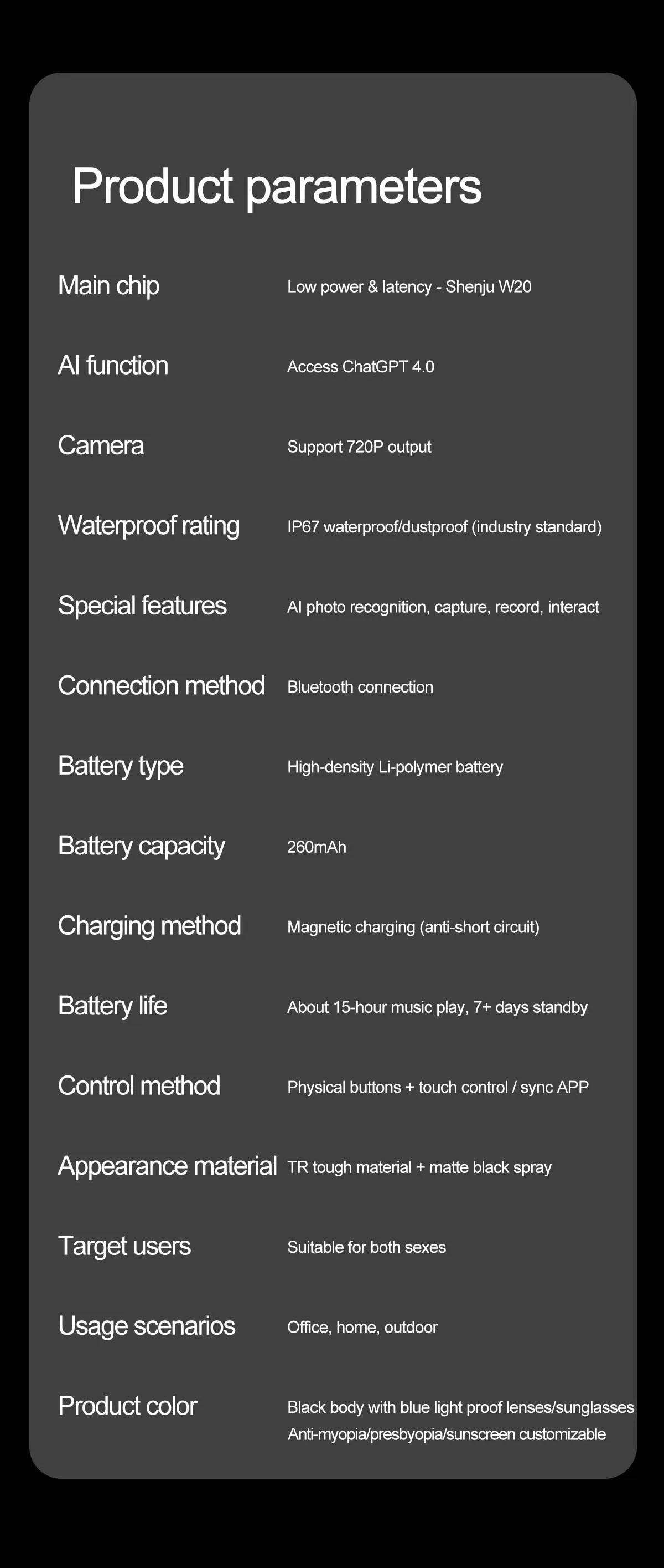 AI Smart Photochromic Glasses 4K  – Camera, Bluetooth Call, Music & Real-Time Translation