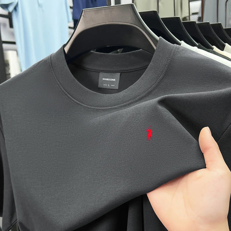 Men’s Silky Cotton T-Shirt – Breathable, Stylish & Comfortable Summer Wear