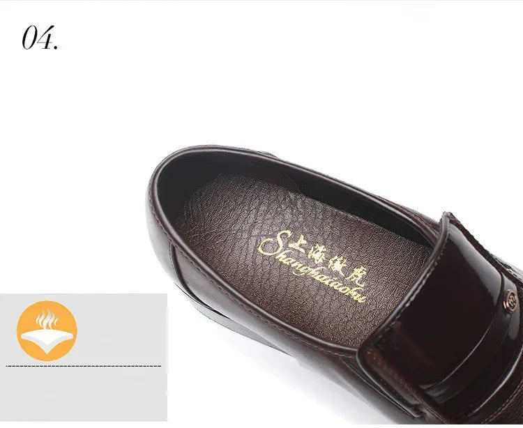 Men’s Dress Shoes – Classic Slip-On Formal Loafers for Business & Wedding