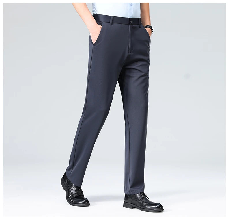 Men’s Formal Slim-Fit Dress Pants – Business & Casual Suit Trousers