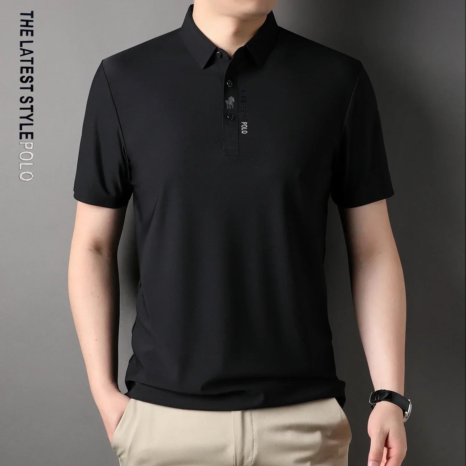 Ice Silk Premium Polo Shirt – Casual & Business