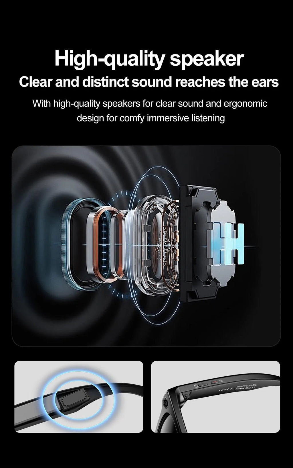 AI Smart Photochromic Glasses 4K  – Camera, Bluetooth Call, Music & Real-Time Translation