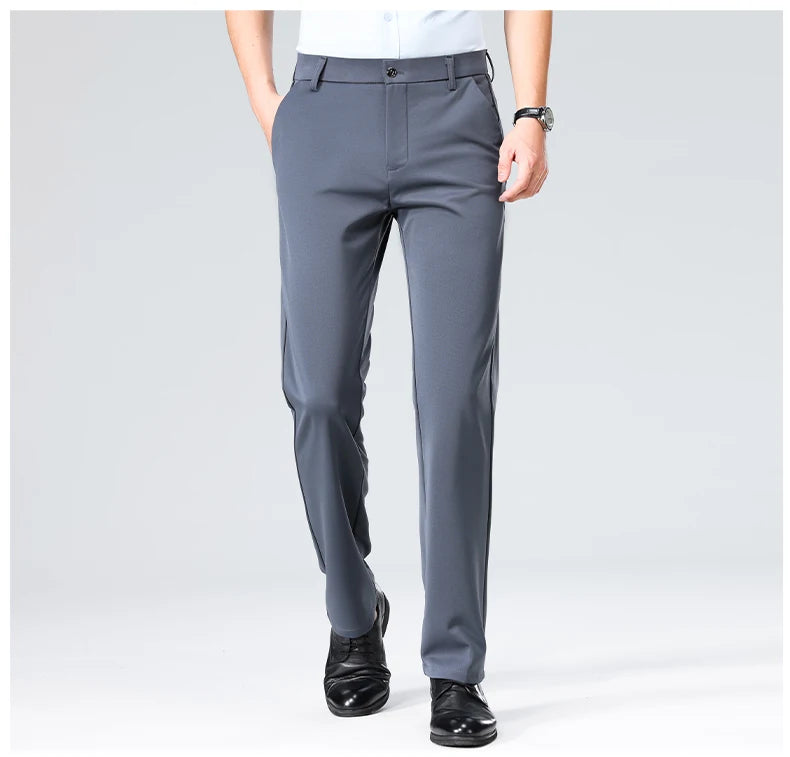 Men’s Formal Slim-Fit Dress Pants – Business & Casual Suit Trousers