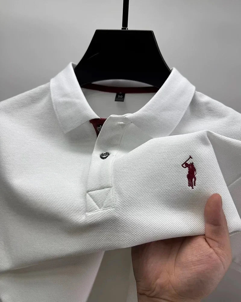 Men’s Cotton Polo with Embroidery