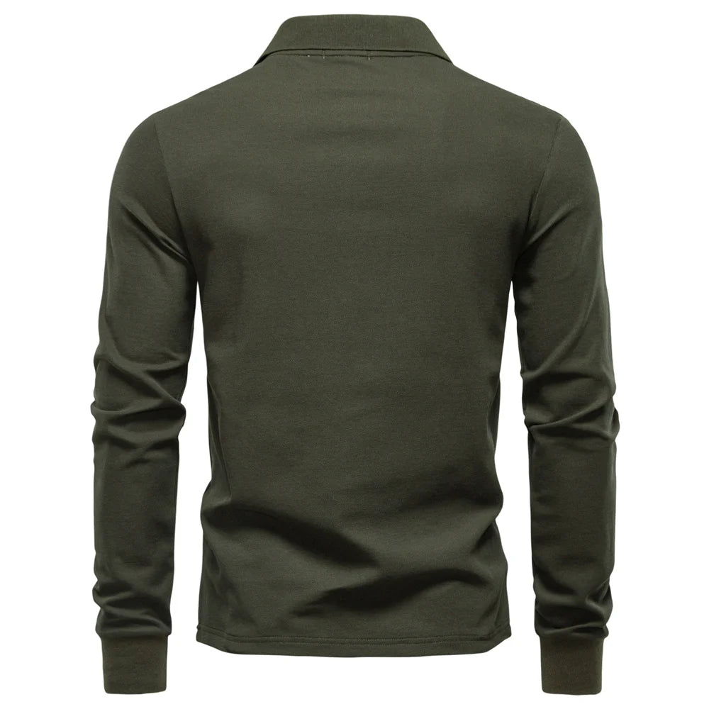 Men’s Sweater AIOPESON – Long Sleeve Business Casual Cotton Blend