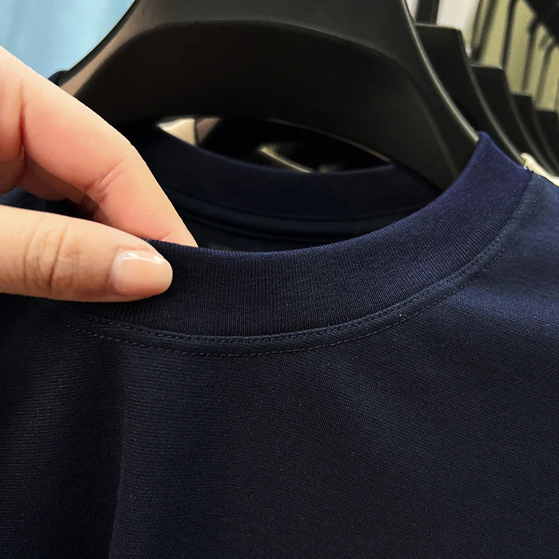 Men’s Silky Cotton T-Shirt – Breathable, Stylish & Comfortable Summer Wear