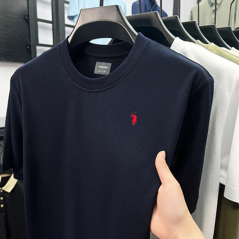 Men’s Silky Cotton T-Shirt – Breathable, Stylish & Comfortable Summer Wear