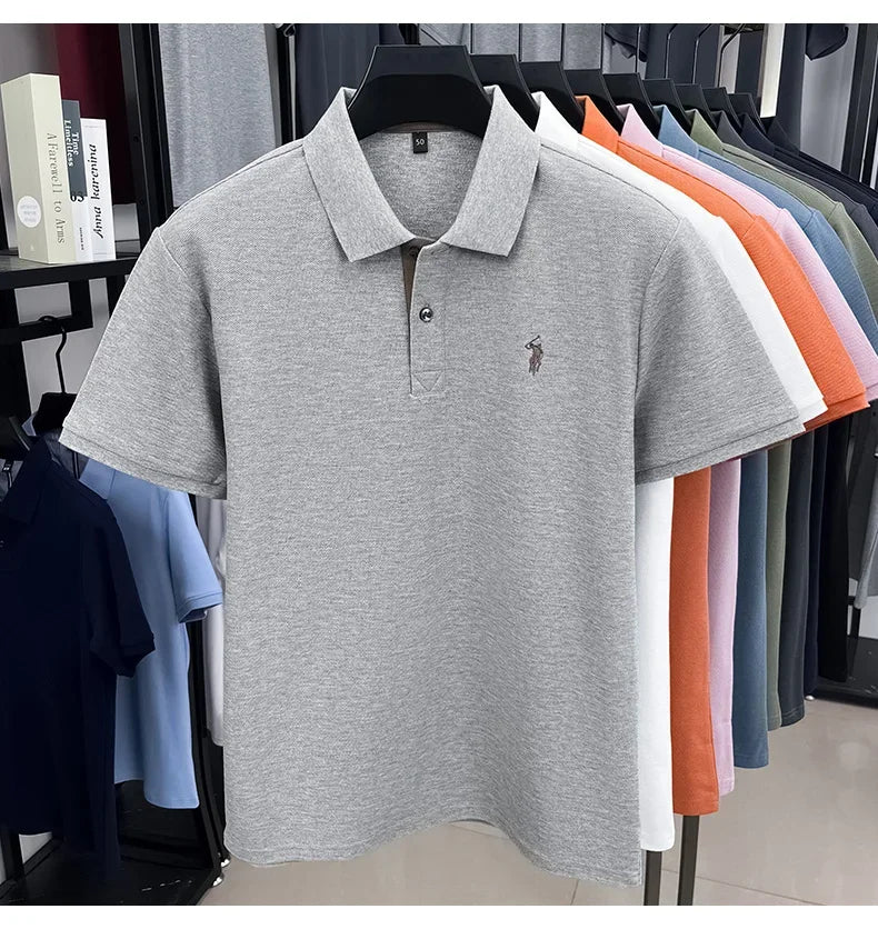 Men’s Cotton Polo with Embroidery