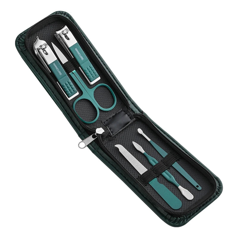 Nail Clippers & Scissors Set – Portable 6-Piece Stainless Steel Manicure Kit