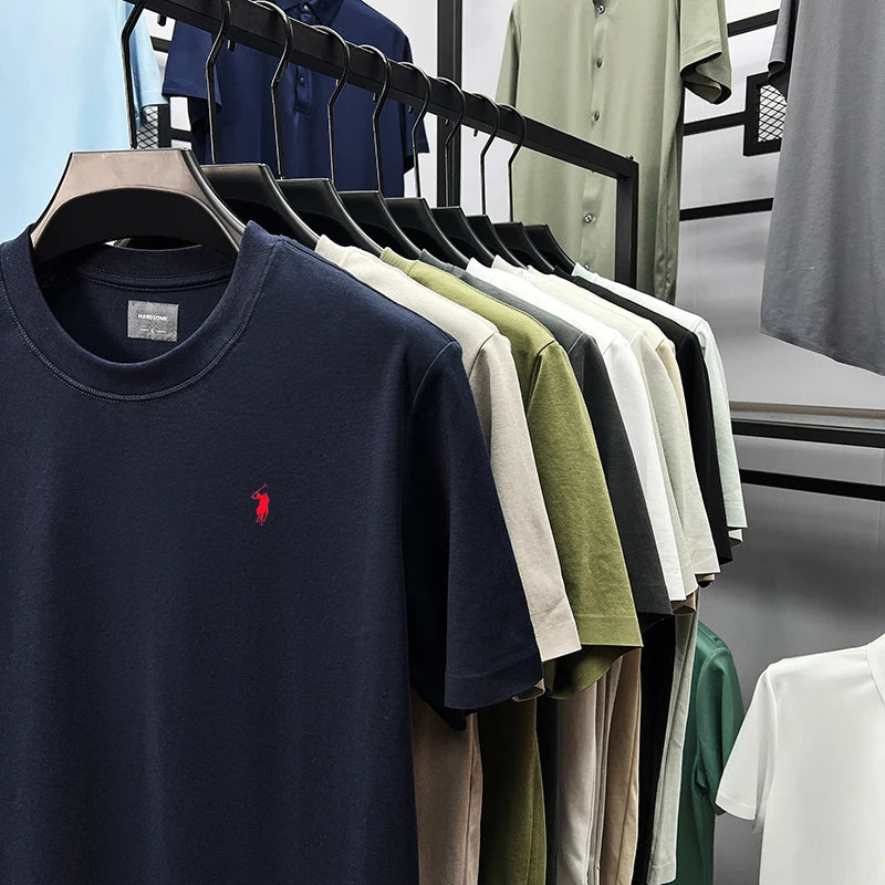 Men’s Silky Cotton T-Shirt – Breathable, Stylish & Comfortable Summer Wear