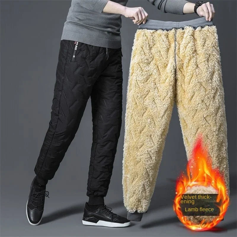 Winter Lambswool Warm Pants – Men’s Fleece Joggers
